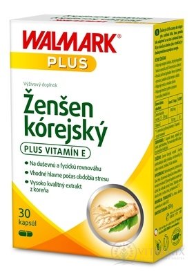 WALMARK Ženšen kórejský cps (inov. obal 2018) 1x30 ks