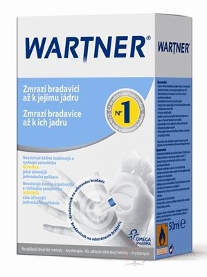 WARTNER prípravok na odstraňovanie bradavíc (kryoterapia) 1x50 ml