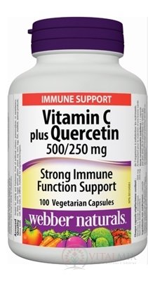 Webber Naturals Vitamin C 500 mg+Quercetin 250 mg cps 1x100 ks