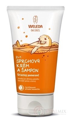 WELEDA 2v1 Sprchový krém a šampón Šťastný pomarač 1x150 ml