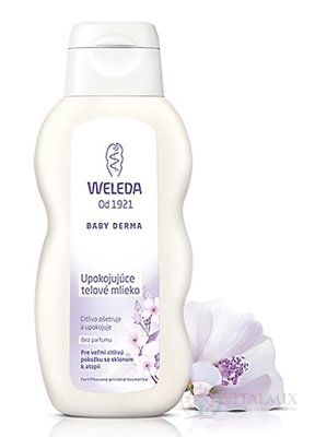 WELEDA BABY Upokojujúce telové mlieko pre veľmi citlivú pokožku 1x200 ml