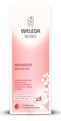 WELEDA MANDĽOVÝ pleťový olej jemné odlíčenie a hydratácia citlivej pokožky (inov.2018) 1x50 ml