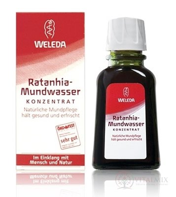 WELEDA Ústna voda (Ratanhia-Mundwasser konzentrat) 1x50 ml