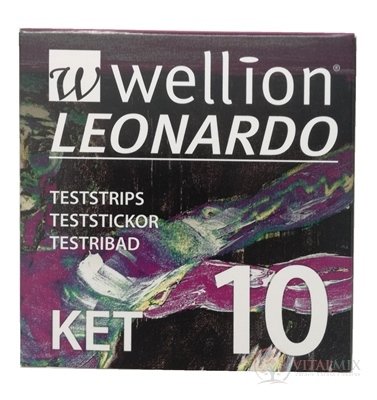 Wellion LEONARDO KET Prúžky testovacie (1 balenie) 1x10 ks