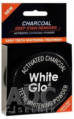 WHITE GLO CHARCOAL Bieliaci zubný púder 1x30 g