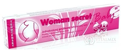 Woman secret BABY tehotenský test prúžkový (1+1 zadarmo) 1x2 ks