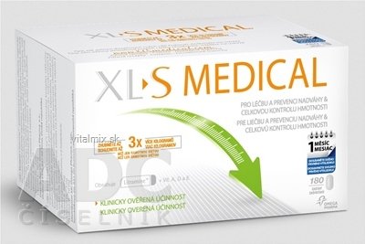 XL S MEDICAL tbl (pre liečbu a prevenciu nadváhy) 1x180 ks
