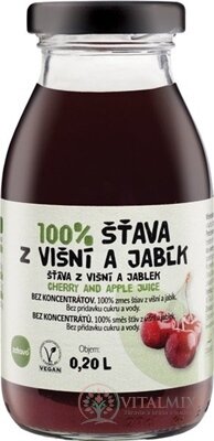 zdravo 100% ŠŤAVA Z VIŠNÍ A JABĹK 1x200 ml