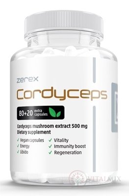 Zerex Cordyceps extrakt 500 mg cps 1x100 ks