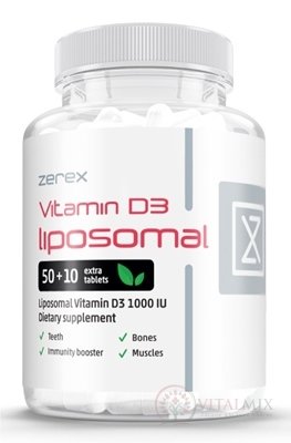 Zerex Vitamín D3 lipozomál 1000 IU tbl 1x60 ks