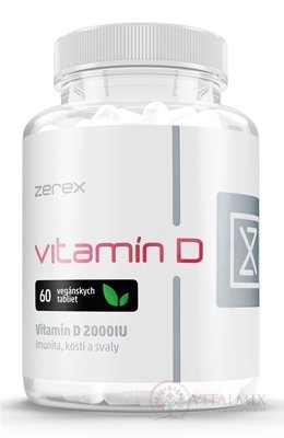Zerex Vitamín D 2000 IU tbl 1x60 ks