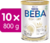 BEBA COMFORT 2, 5HMO, následné dojčenské mlieko, 800 g, 10ks