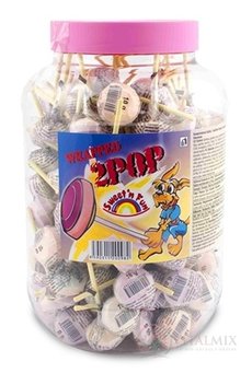 2POP Lízanka s hroznovým cukrom Swet'n Fun, v plast.doze, 125 ks x 7,6 g (950 g)