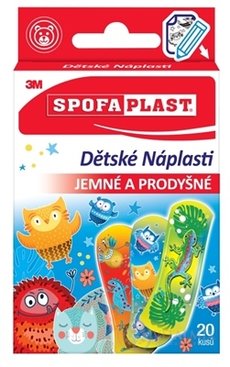 3M SPOFAPLAST č.116 Detské Náplasti jemné a priedušné, mix 1x20 ks