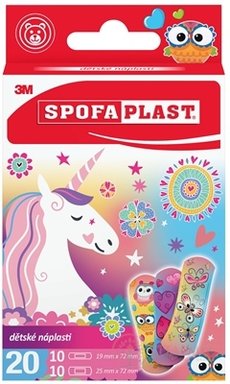 3M SPOFAPLAST č.119 Detské náplasti 2 veľkosti, dievčenský motív 1x20 ks