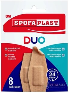 3M SPOFAPLAST č.612 DUO náplasti mix 2 veľkosti, obálka 1x8 ks