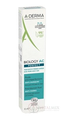 A-DERMA BIOLOGY AC PERFECT Fluid proti nedokonalostiam pleti, s HA 1x40 ml