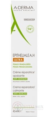 A-DERMA EPITHELIALE A.H ULTRA CREME ultra-obnovujúci krém, jazvy a strie 1x40 ml