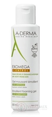 A-DERMA EXOMEGA CONTROL GEL MOUSSANT ÉMOLLIENT zvláčňujúci penivý gél 1x500 ml
