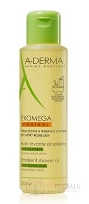 A-DERMA EXOMEGA CONTROL HUILE LAVANTE ÉMOLLIENTE zvláčňujúci sprchovací olej 1x500 ml