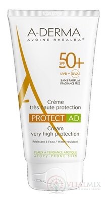 A-DERMA PROTECT AD CRÈME SPF50+ krém (koža so sklonom k atopii) 1x150 ml