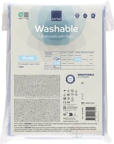 ABENA Washable prateľná podložka so záložkami 75x85 cm, 1x1 ks