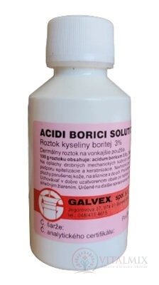 ACIDI BORICI SOLUTIO 3 % - GALVEX sol der 1x100 g