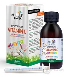 Adelle Davis Lipozomálny VITAMÍN C Junior 33 dávok (od 3 rokov) 1x100 ml