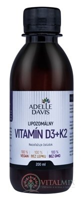 Adelle Davis Lipozomálny VITAMÍN D3+K2 1x200 ml