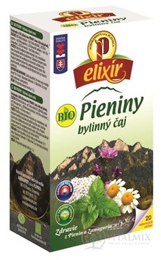 AGROKARPATY BIO Pieniny bylinný čaj, čistý prírodný produkt 20x1,5 g (30 g)