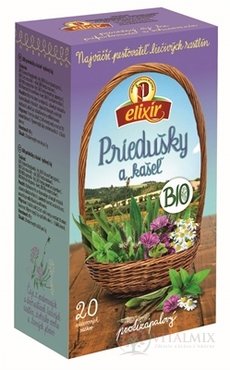 AGROKARPATY elixír BIO Priedušky a kašeľ bylinný čaj v nálevových vreckách 20x2 g (40 g)