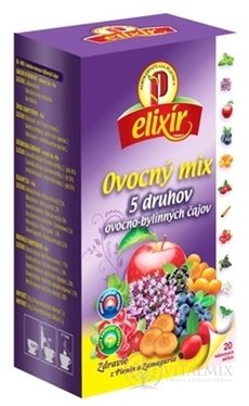 AGROKARPATY Ovocný MIX 5 druhov ovocno - bylinných čajov 20x1,5 g (30 g)