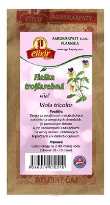 AGROKARPATY FIALKA TROJFAREBNÁ vňať bylinný čaj 1x30 g