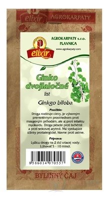 AGROKARPATY GINKGO DVOJLALOCNE list bylinný čaj 1x30 g