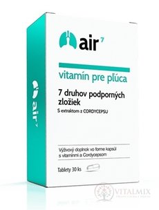 Air7 vitamín pre pľúca cps (7 zložiek+cordyceps) 1x30 ks
