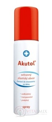 Akutol spray plastický obväz ochranný, sprej s hnacím plynom, 1x60 ml