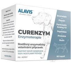 ALAVIS CURENZYM ENZYMOTERAPIA cps pre psy a mačky 1x80 ks