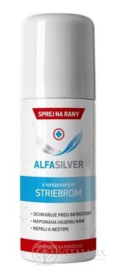 Alfasilver na ošetrenie rán, sprej 1x125 ml