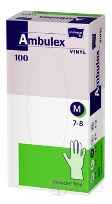 Ambulex rukavice VINYL veľ. M, nesterilné, nepúdrované 1x100 ks