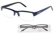 American Way okuliare na čítanie Etue modré s pruhmi +1.50 + púzdro, 1x1 set