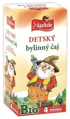 APOTHEKE BIO DETSKÝ BYLINNÝ ČAJ nálevové vrecká (od ukončeného 4. mesiaca)  20x1,5 g (30 g)