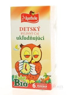 APOTHEKE BIO DETSKÝ BYLINNÝ ČAJ UKĽUDŇUJÚCI nálevové vrecká (od ukončeného 6. mesiaca) 20x1,5 g (30 g)