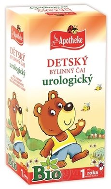 APOTHEKE BIO DETSKÝ BYLINNY ČAJ UROLOGICKÝ nálevové vrecká (od ukončeného 1. roka) 20x1,5 g (30 g)