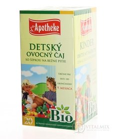 APOTHEKE BIO SELECTION DETSKÝ OVOCNÝ ČAJ SO ŠÍPKOU (od ukončeného 9. mesiaca) 20x2 g (40 g)