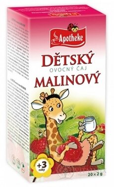 APOTHEKE DETSKÝ OVOCNÝ ČAJ MALINOVÝ (vhodné pre deti od 3 rokov) 20x2 g (40 g)