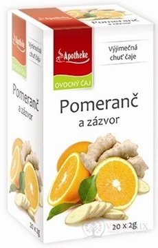 APOTHEKE PREMIER SELECTION ČAJ POMARANČ A ZÁZVOR 20x2 g (40 g)