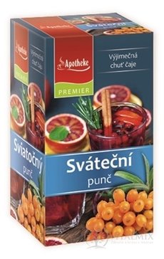 APOTHEKE PREMIER SVIATOČNÝ PUNČ bylinný čaj v nálevových vreckách 20x2 g (40 g)