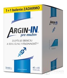 ARGIN-IN pre mužov cps 45 + 45 zadarmo (90 ks)