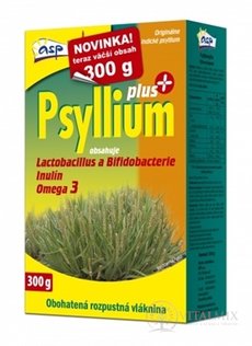 asp Psyllium PLUS rozpustná vláknina, s laktobacilmi a bifidobaktériami, 1x300 g