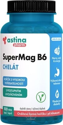 Astina SuperMag B6 CHELÁT cps s postupným uvoľňovaním 1x100 ks